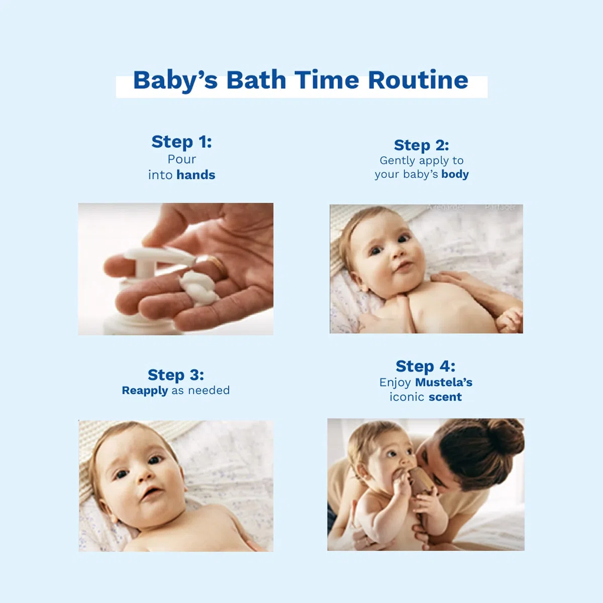 Mustela Hydra Bébé Lait Corps Flacons Pompe 300 ml