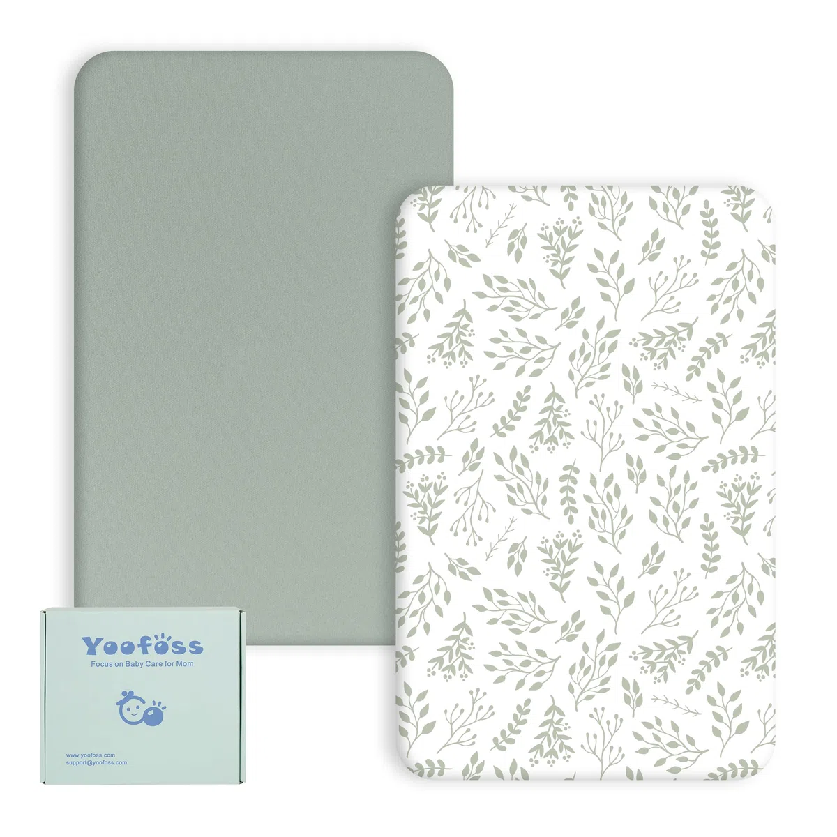 Yoofoss Lot de 2 Draps Housse Bebe 60x120 cm 100% Microfibre Respirante Protégé Matelas Ajustable Protection de lit Matelas Bébé Amovible y Lavable pour Lit Berceau et Matelas