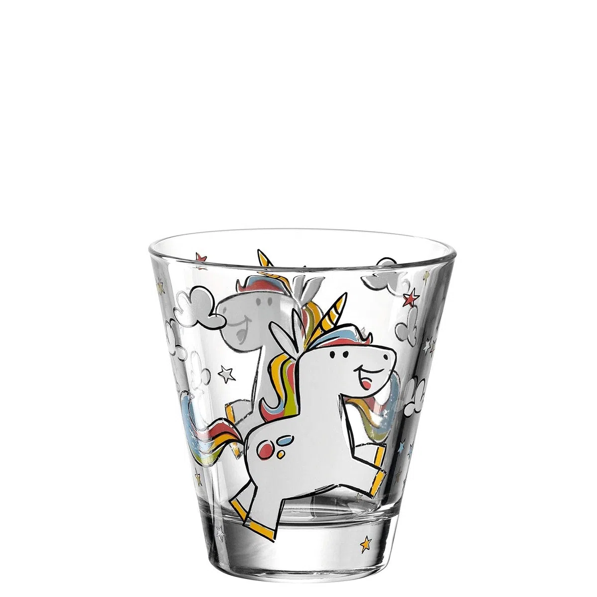 Leonardo Bambini 017902 Tasse en verre, pour enfant, motif animal, passe au lave-vaisselle, 1 pièce, 215 ml