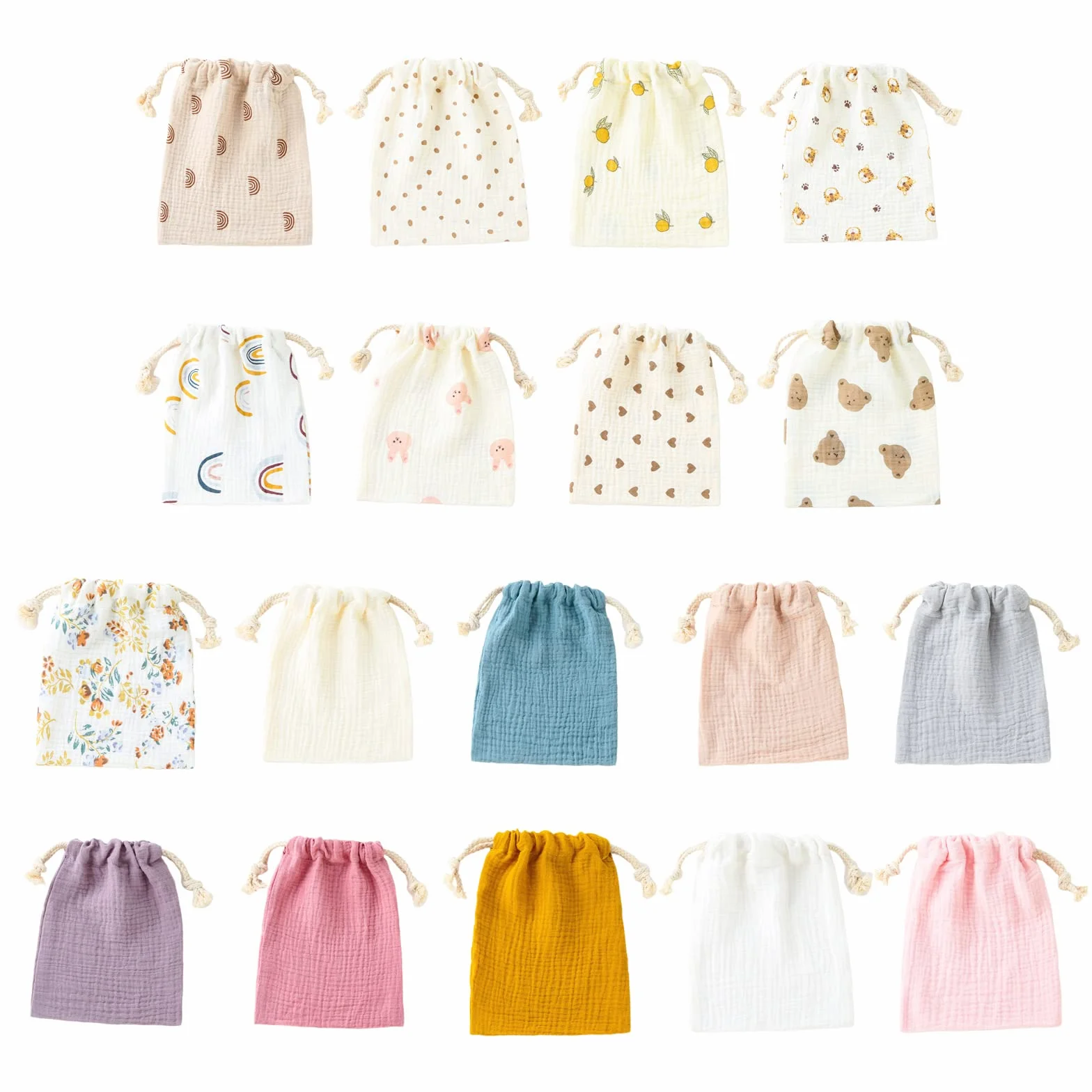de Rangement pour Couches pour bébés Couche en Tissu pour bébé Sec et Humide Crêpe-Coton Bébé Nappy Organiser Cordon Poussette Pouch à pour bébé Pochettes