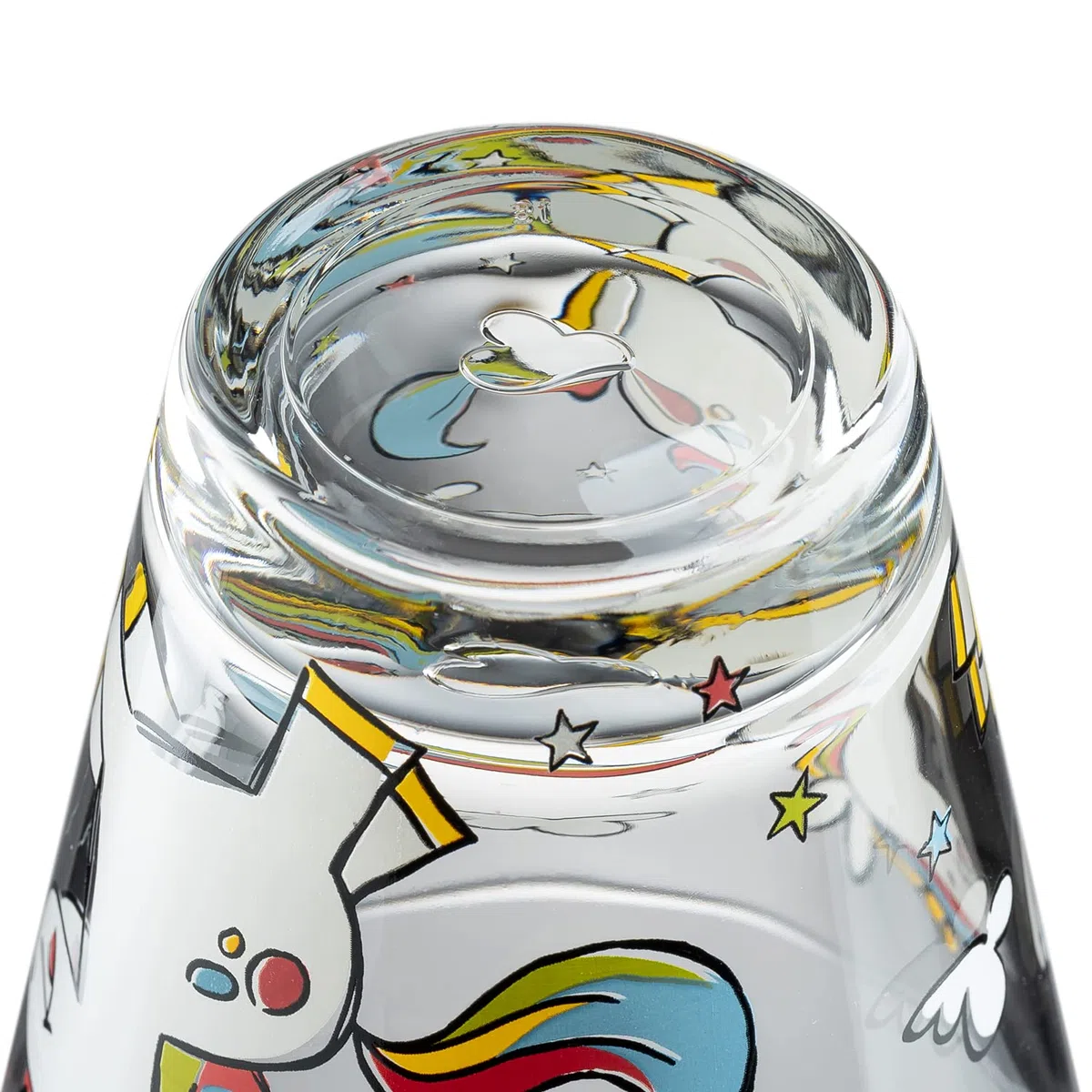Leonardo Bambini 017902 Tasse en verre, pour enfant, motif animal, passe au lave-vaisselle, 1 pièce, 215 ml
