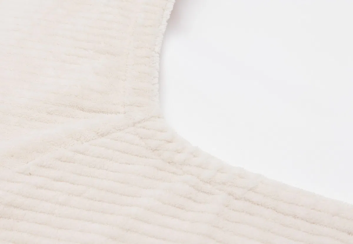 Jollein Housse de Matelas à Langer Cloudy Rib - Oatmeal - 50x70cm - Certifiée OEKO-TEX- Housse pour Matelas à Langer