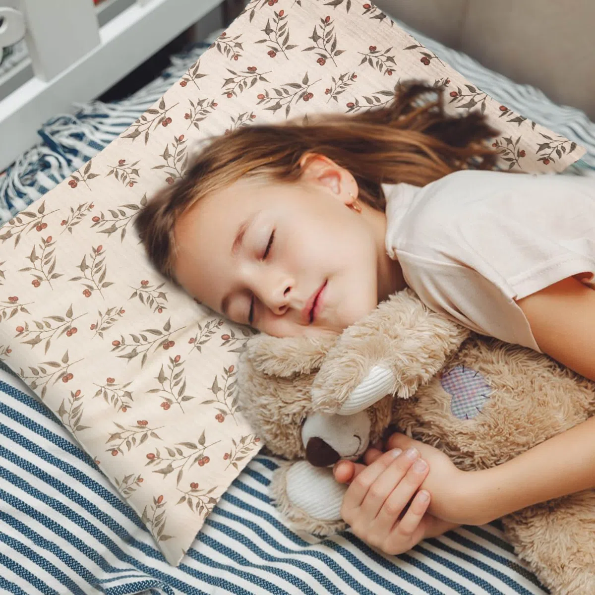Taies d'oreiller en mousseline 100 % coton Lot de 2 pour oreillers d'enfant, oreillers de voyage pour tout-petits avec fermeture à enveloppe pour 33 x 45,7 cm, 35,6 x 48,3 cm, 30,5 x 40,6 cm
