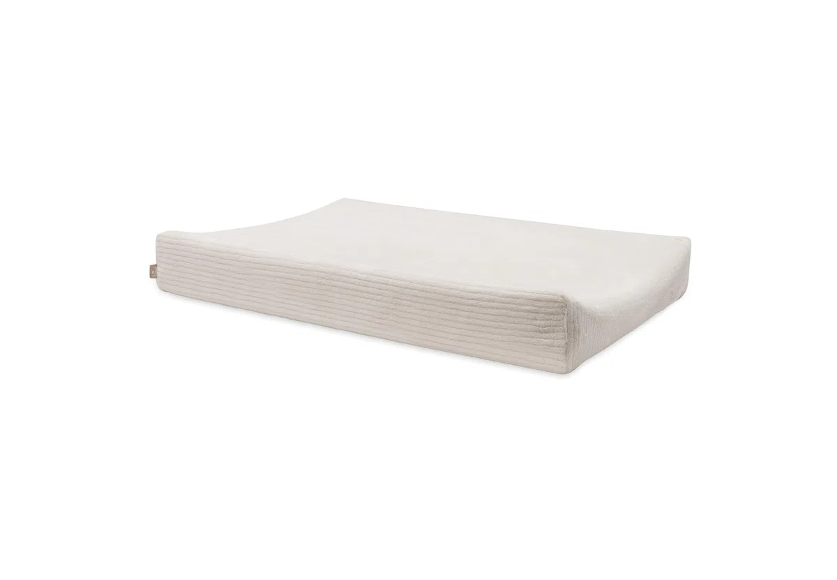 Jollein Housse de Matelas à Langer Cloudy Rib - Oatmeal - 50x70cm - Certifiée OEKO-TEX- Housse pour Matelas à Langer