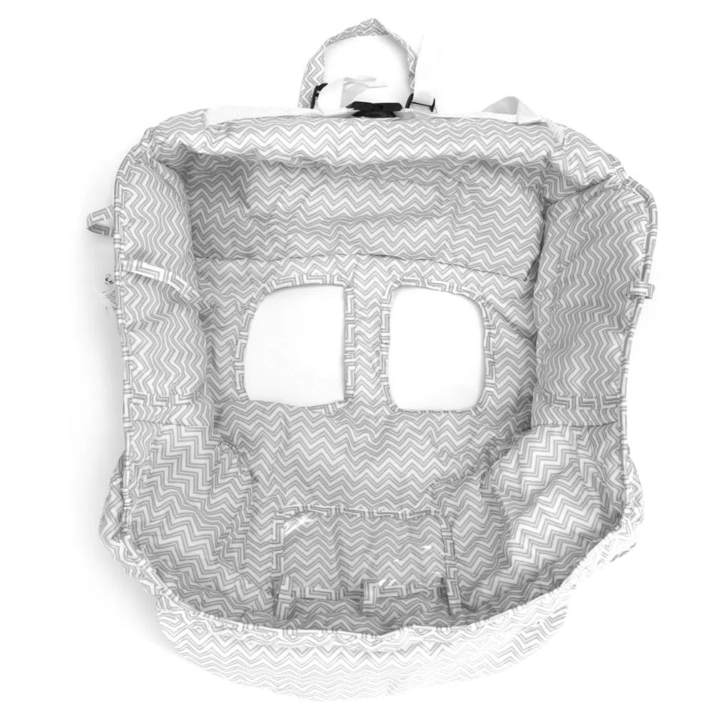 Housse De Panier Bébé - Coussin De Caddie Pour Bébé, Housse De Caddie 2 En 1 Et Housse De Chaise Haute, Harnais De Sécurité Universel, Housse De Chaise Haute Pliable, Garçon Ou Fille, 120x70cm