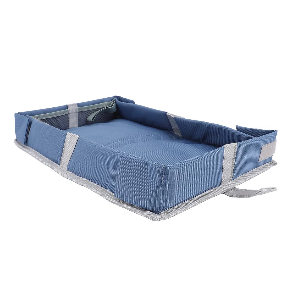 VGEBY Housse de Plateau d'Avion, Fibre de Polyester, Indispensable de Voyage pour Enfants avec Taille 39 X 27 X 6 Cm pour Chaise Haute Avion Bus (bleu pierre)