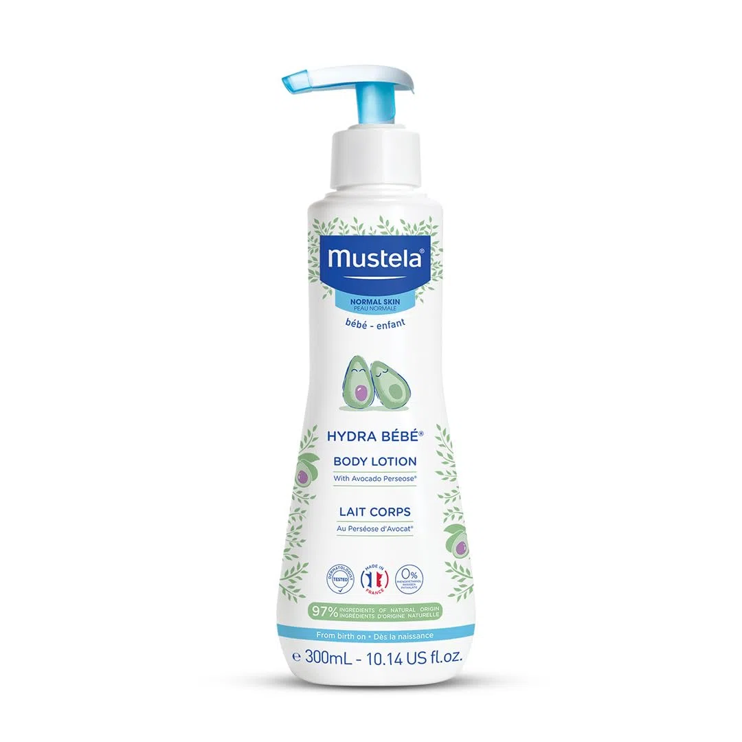 Mustela Hydra Bébé Lait Corps Flacons Pompe 300 ml
