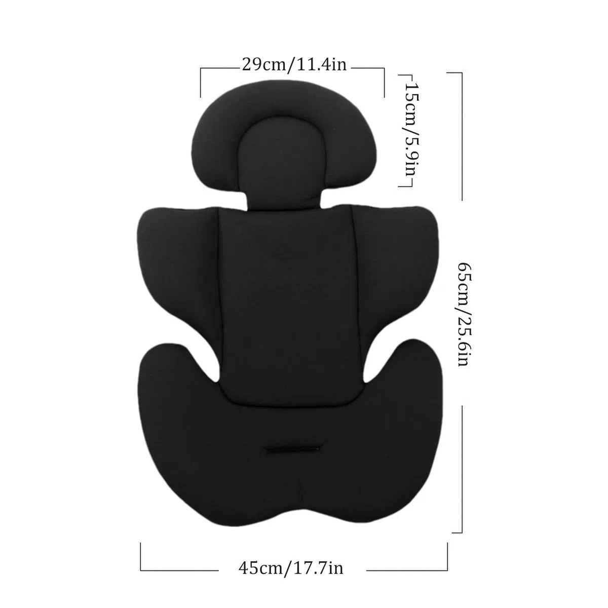 Réducteur de siège auto | Soutien du corps pour bébé | Réducteur de tête et de corps | Coussin de poussette pour bébé | Coussin de siège de poussette | Support de tête rembourré pour nouveau-né