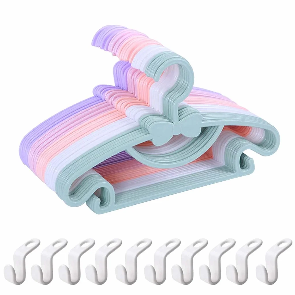 Cintres en Plastique pour Bébé Enfants et Tout-Petits (29,5cm, Paquet de 30)