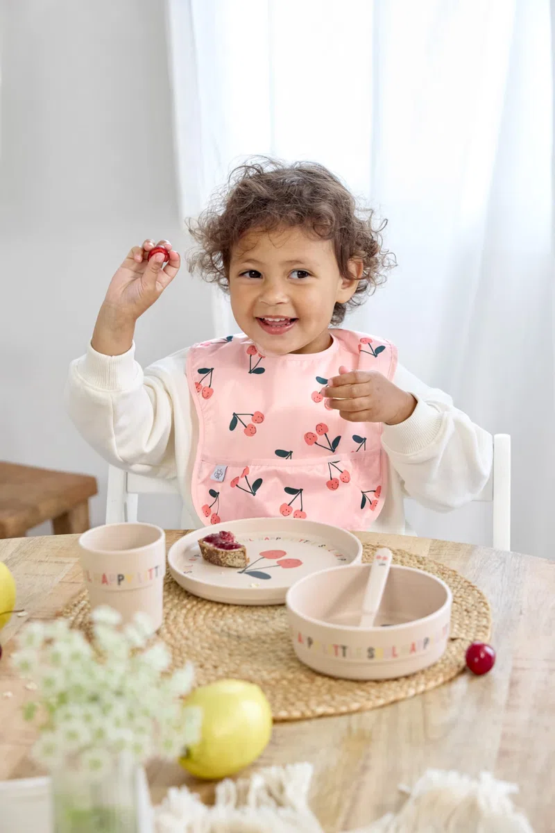 LÄSSIG enfants gobelets tasse vaisselle pour enfants sans mélamine, sans BPA, pour lave-vaisselle et micro-ondes/Mug Happy Fruits Cherry