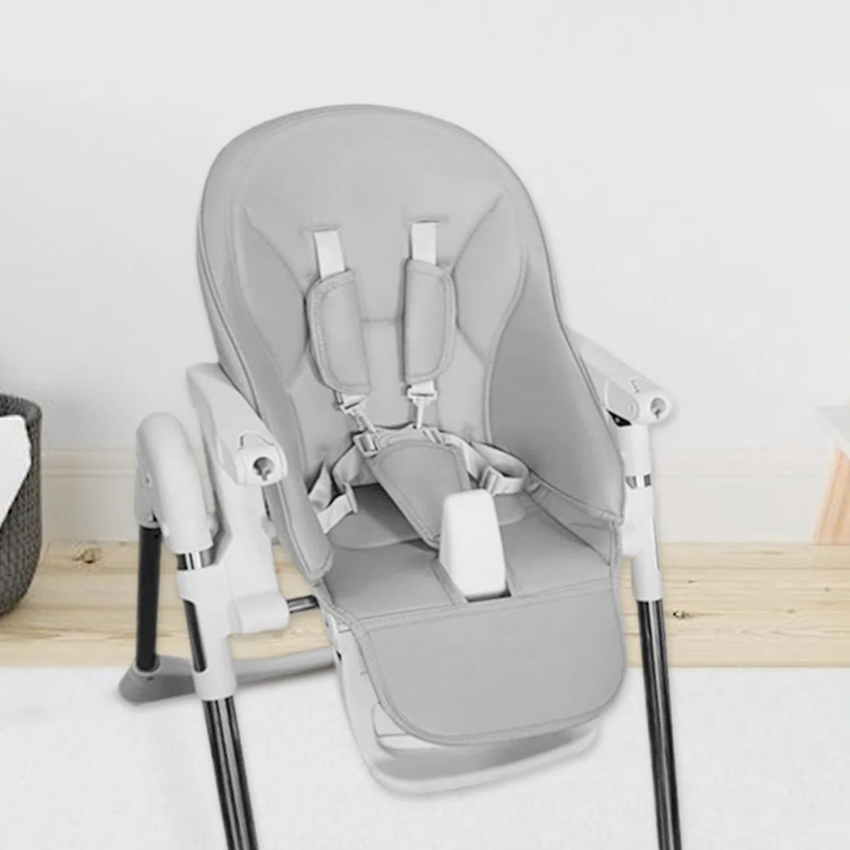 Générique Housses De Chaise Haute pour Bébé - Housse en Similicuir avec Coussinet Rembourré - Attachements Confortables Et Protections Sécurisées Filles Garçons Petits-