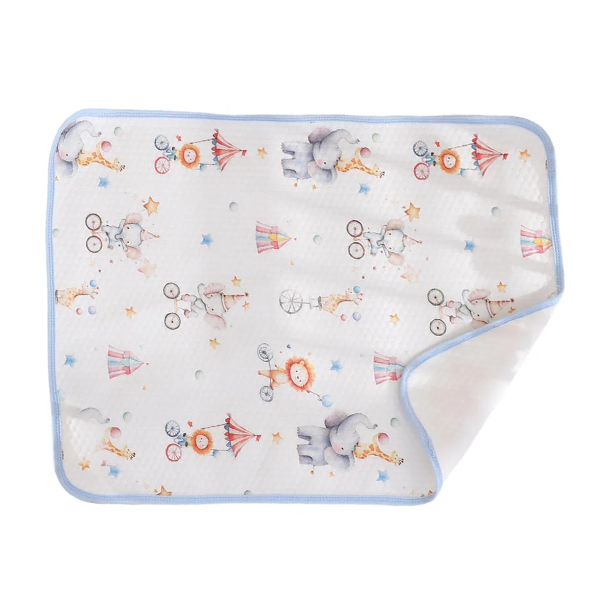 Lot de 2 tapis à langer, housse imperméable lavable, protection douce, utilisation pour crèche et apprentissage de la propreté, 70 x 50 cm, 160 g, couleur neutre