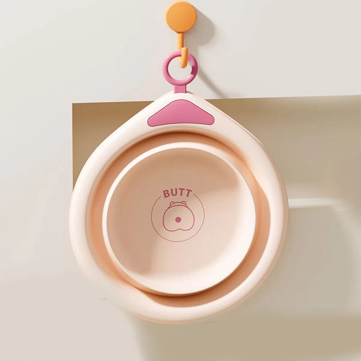 Bassine d'hygiène pliable pour nourrisson - 3 compartiments d'utilisation - Lavabo pour peaux sensibles - Lavabo pliable essentiel pour les nouveau-nés